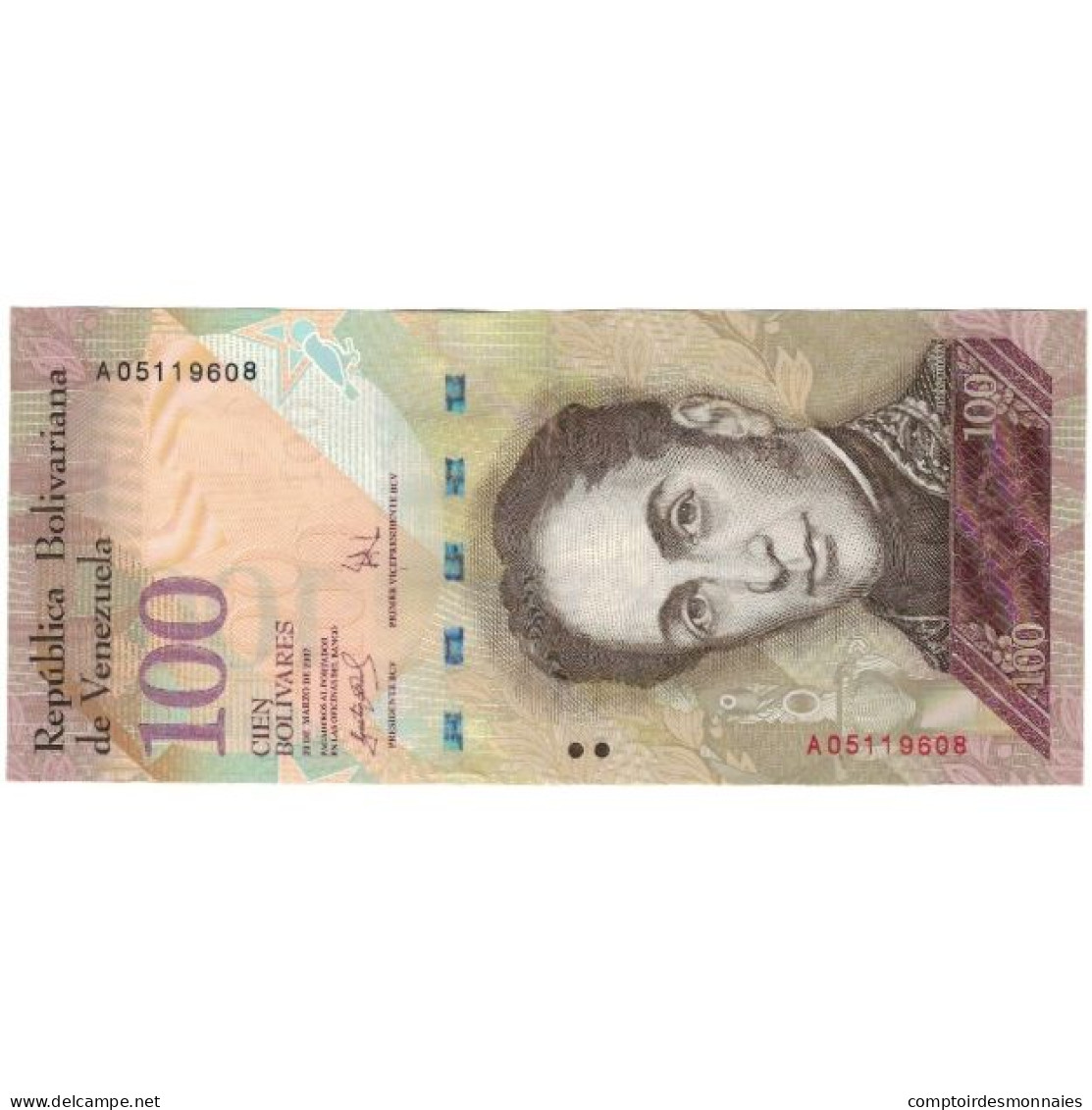 Billet, Venezuela, 100 Bolivares, 2007, 2007-03-20, KM:93a, SPL - Venezuela