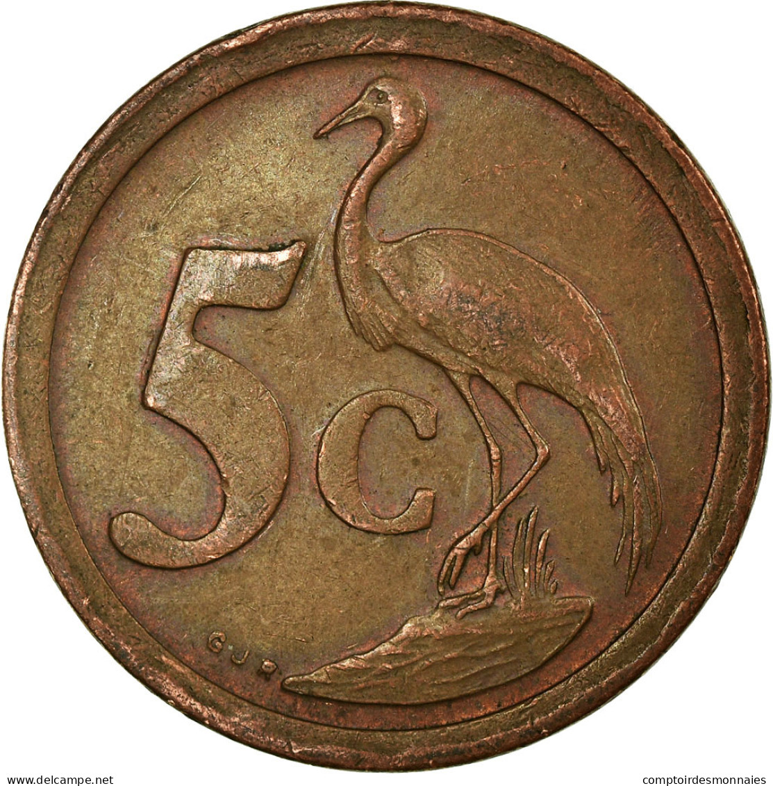 Monnaie, Afrique Du Sud, 5 Cents, 1990, TB+, Copper Plated Steel, KM:134 - South Africa