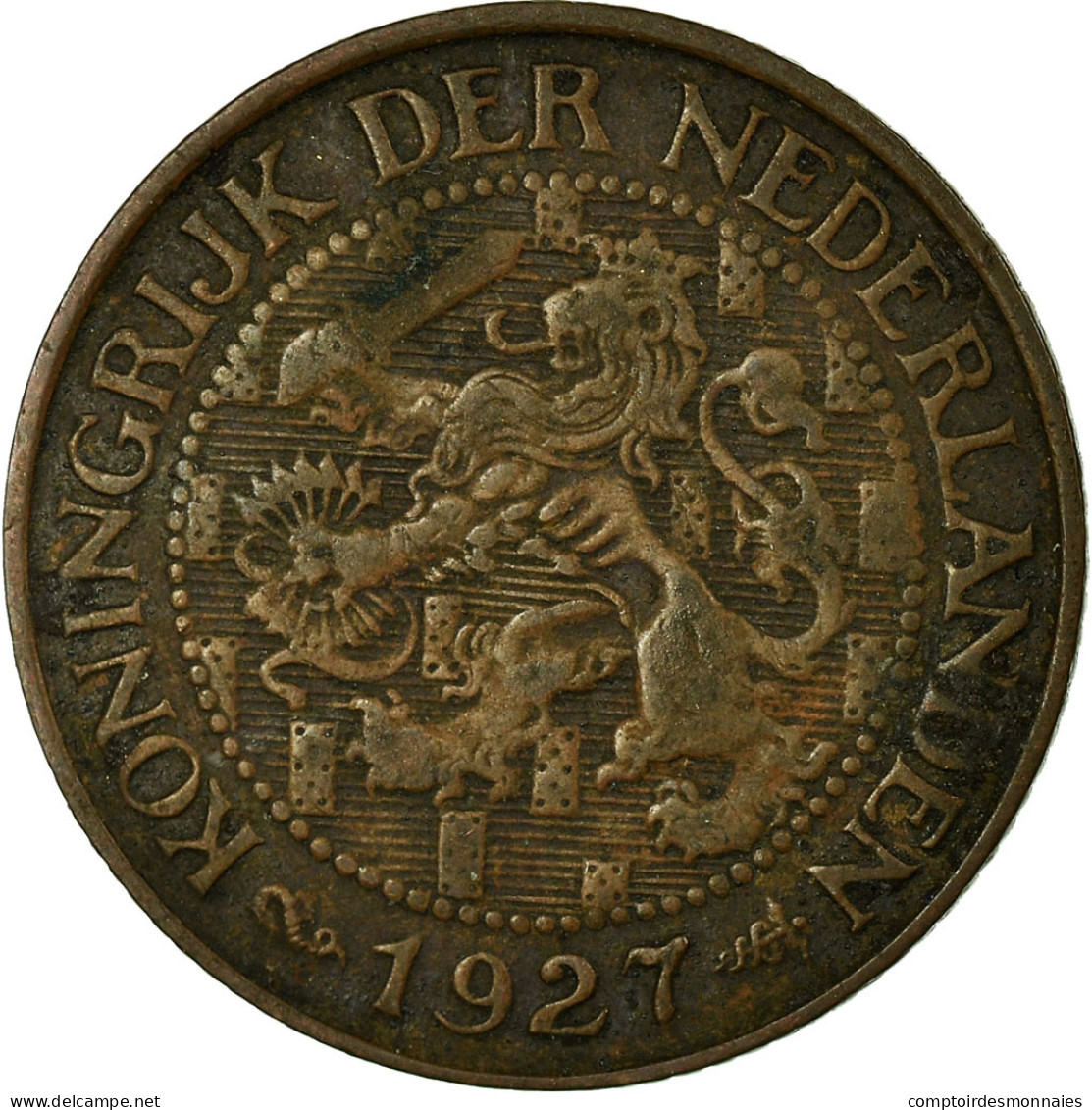 Monnaie, Pays-Bas, Wilhelmina I, Cent, 1927, TB+, Bronze, KM:152 - 1 Centavos