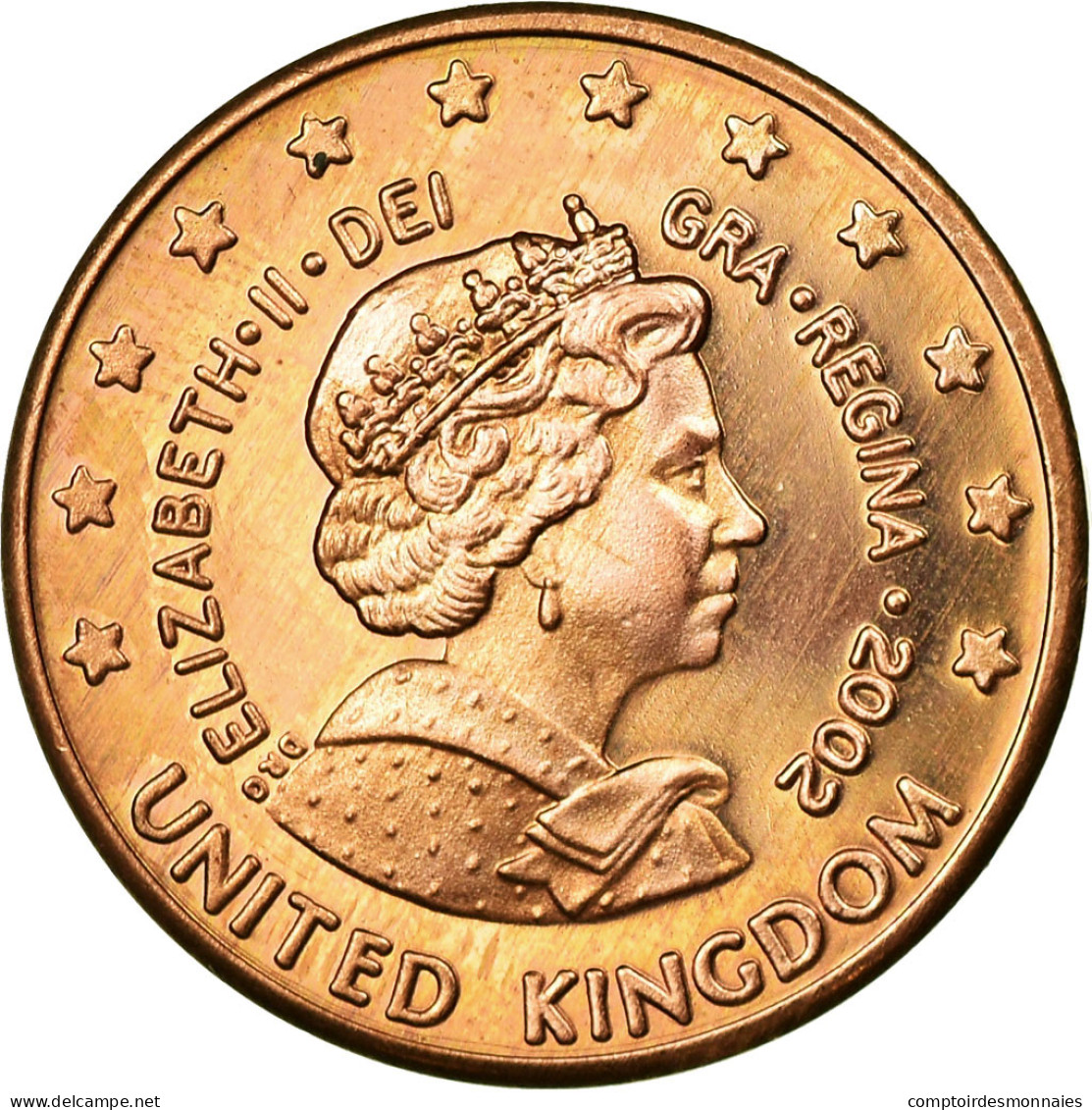 United Kingdom , Fantasy Euro Patterns, 5 Euro Cent, 2002, SPL, Copper Plated - Privatentwürfe