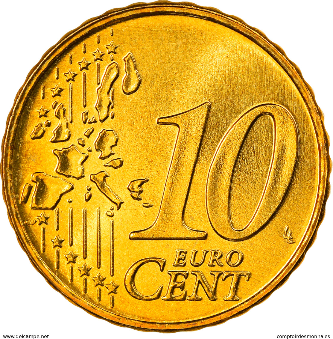 Grèce, 10 Euro Cent, 2003, Athènes, FDC, Laiton, KM:184 - Griechenland