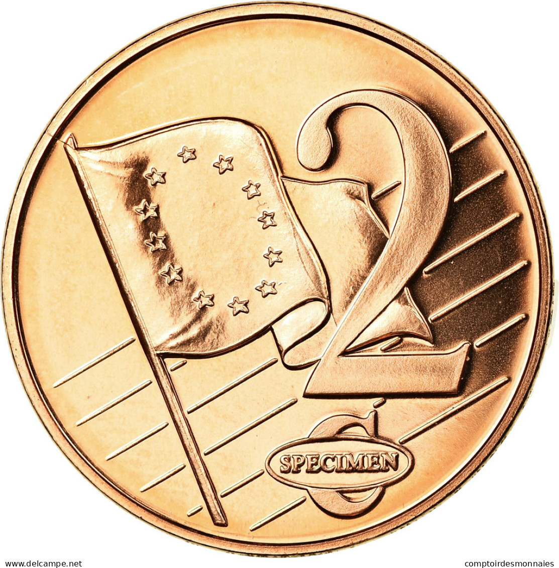 Vatican, 2 Euro Cent, Unofficial Private Coin, SPL, Copper Plated Steel - Privatentwürfe