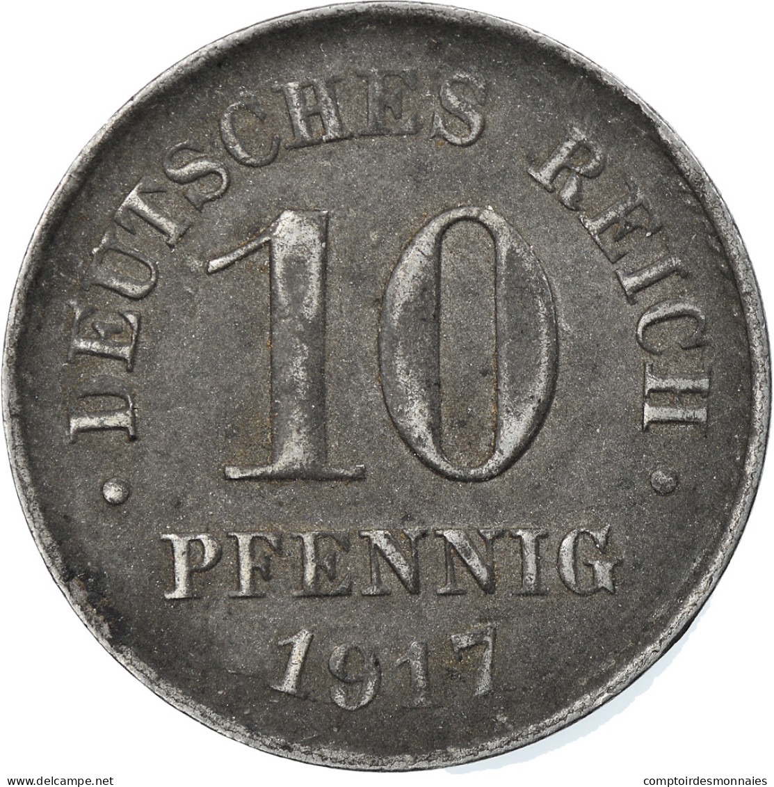 Monnaie, GERMANY - EMPIRE, 10 Pfennig, 1917, Berlin, TB+, Iron, KM:20 - 10 Pfennig