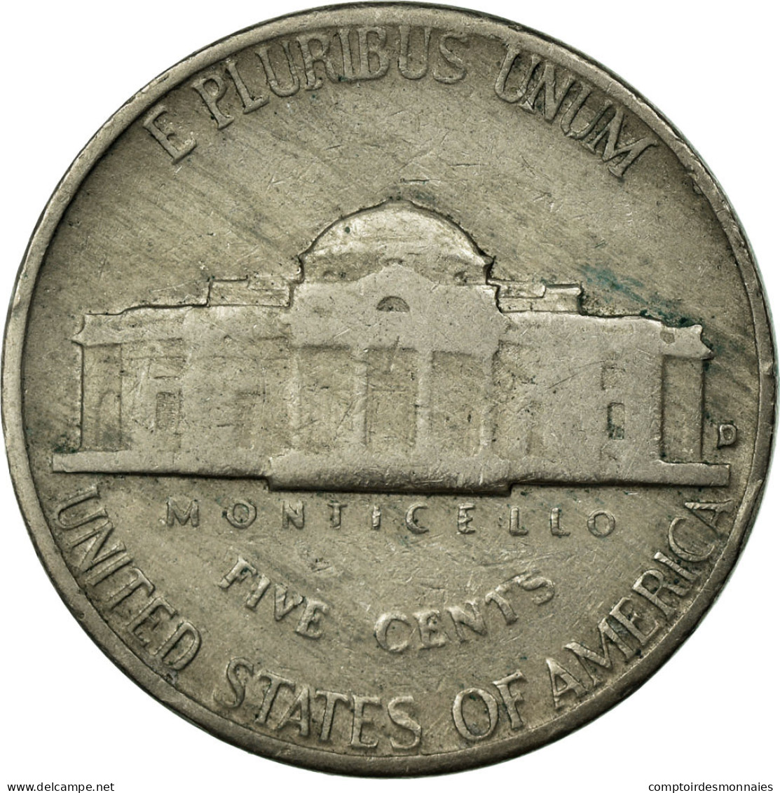 Monnaie, États-Unis, Jefferson Nickel, 5 Cents, 1958, U.S. Mint, Denver - 1938-…: Jefferson