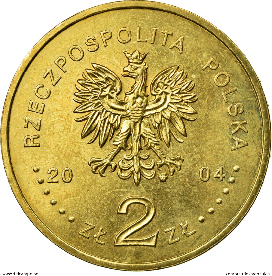 Monnaie, Pologne, 2 Zlote, 2004, Warsaw, TTB, Laiton, KM:509 - Pologne