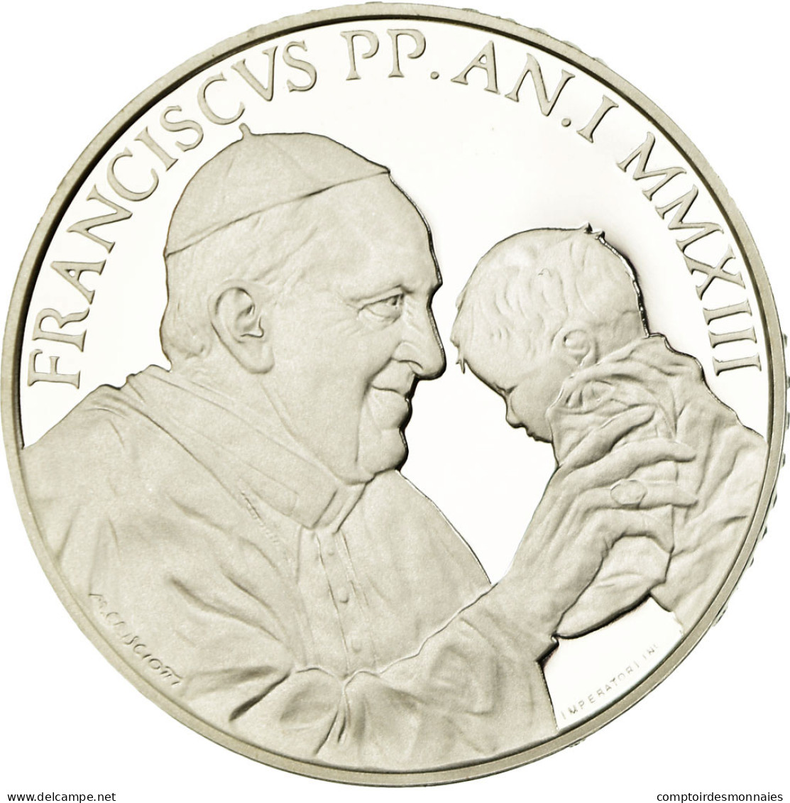 Vatican, Pape François, 5 Euro, Journée Mondiale De La Paix, 2013, FDC, Argent - Vatikan