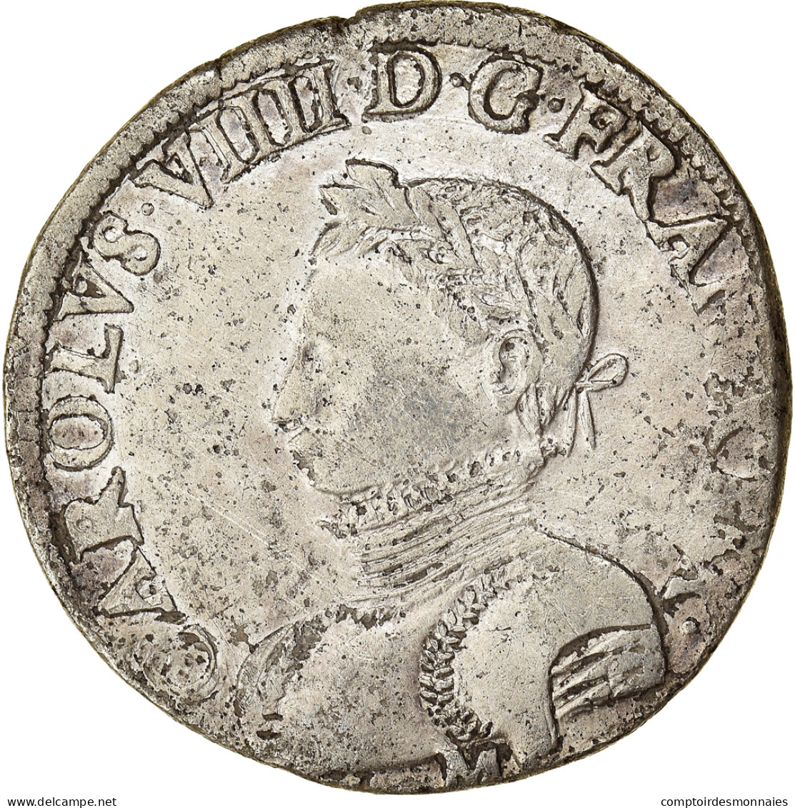 Monnaie, France, Charles IX, Teston, 1565, Toulouse, TB, Argent, Sombart:4602 - 1560-1574 Charles IX