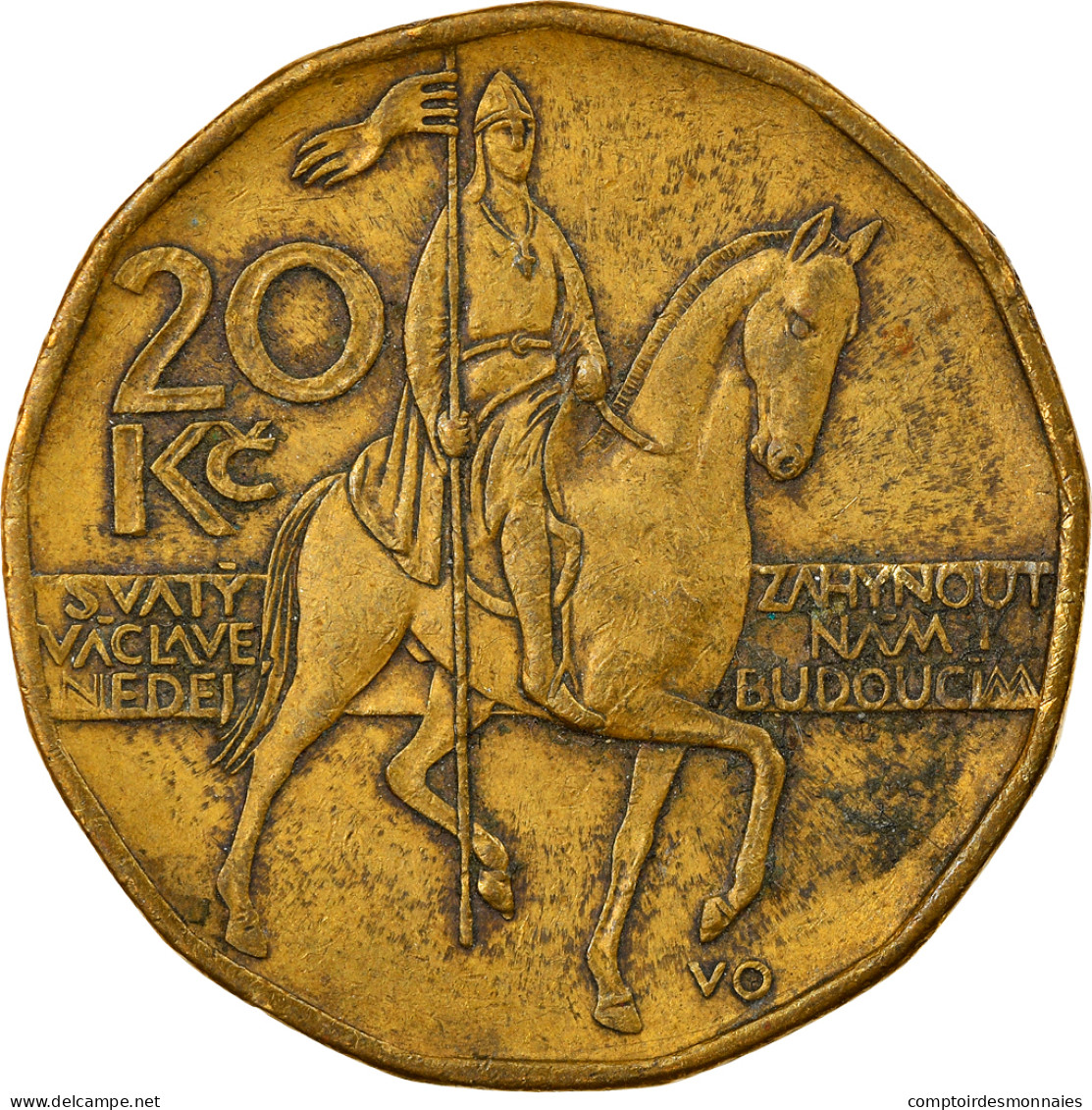 Monnaie, République Tchèque, 20 Korun, 1998, TTB, Brass Plated Steel, KM:5 - Tchéquie