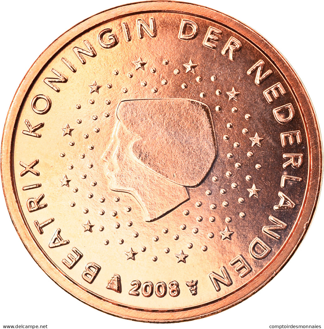 Pays-Bas, 2 Euro Cent, 2008, Utrecht, FDC, Copper Plated Steel, KM:235 - Niederlande