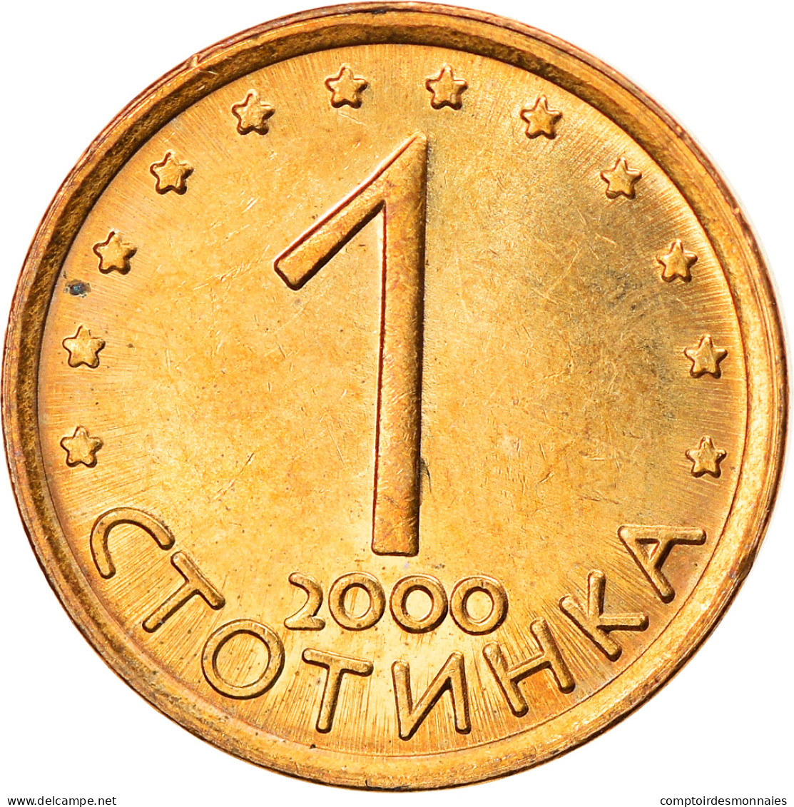 Monnaie, Bulgarie, Stotinka, 2000, TTB+, Bronze Plated Steel, KM:237 - Bulgarien