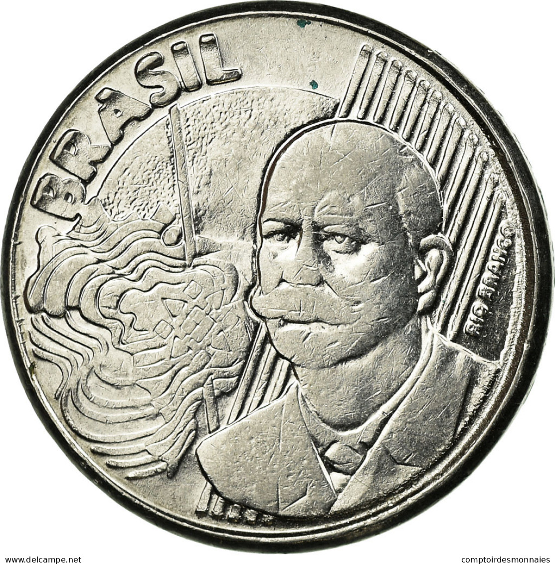 Monnaie, Brésil, 50 Centavos, 2003, TTB, Stainless Steel, KM:651a - Brésil