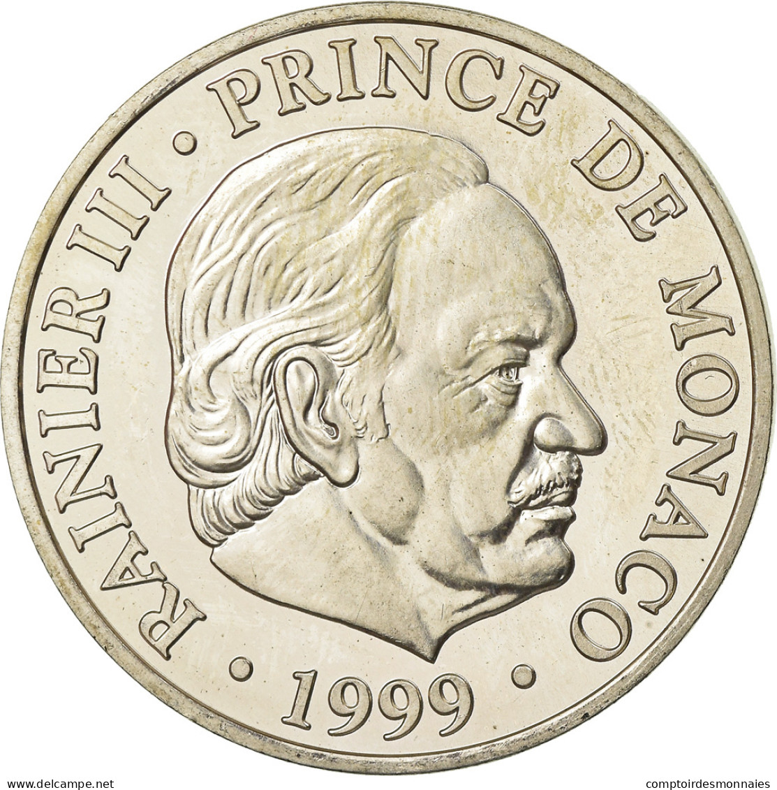 Monnaie, Monaco, Rainier III, 100 Francs, 1999, Paris, SUP+, Argent, Gadoury:MC - 1960-2001 Franchi Nuovi