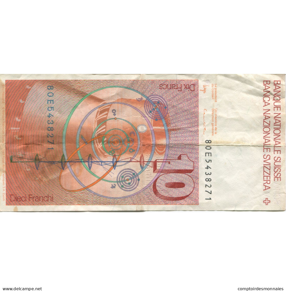 Billet, Suisse, 10 Franken, 1981, Undated, KM:53c, TB+ - Suisse