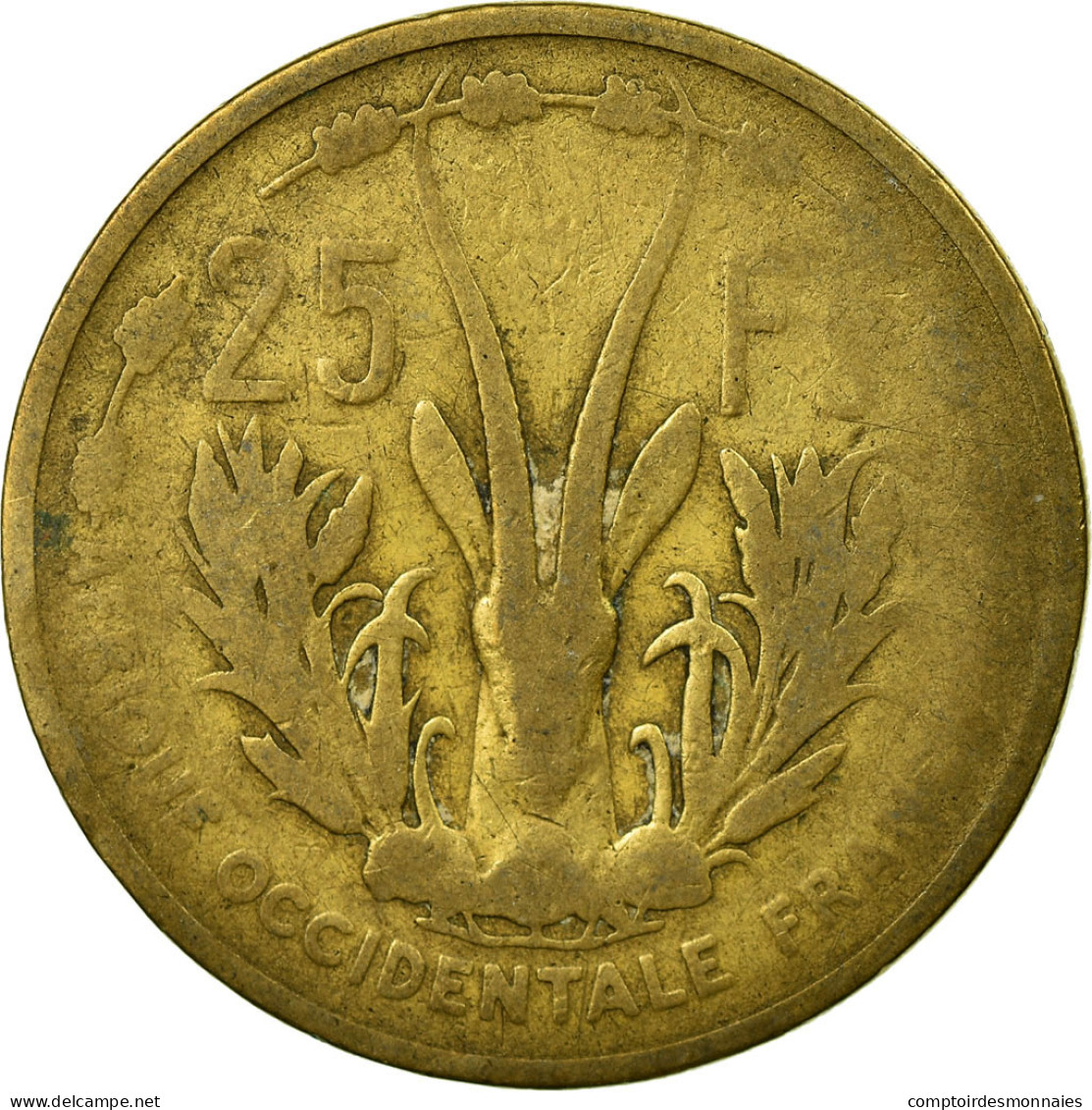 Monnaie, French West Africa, 25 Francs, 1956, Paris, TB, Aluminum-Bronze, KM:7 - Ivory Coast