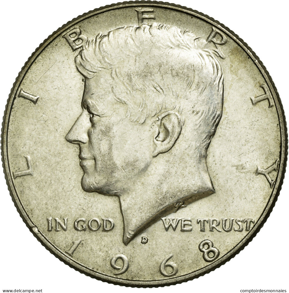 Monnaie, États-Unis, Kennedy Half Dollar, Half Dollar, 1968, U.S. Mint, Denver - 1964-…: Kennedy