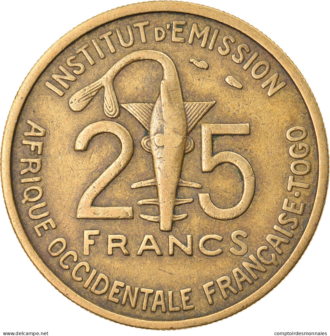 Monnaie, French West Africa, 25 Francs, 1957, Paris, TTB, Aluminum-Bronze, KM:9 - Côte-d'Ivoire