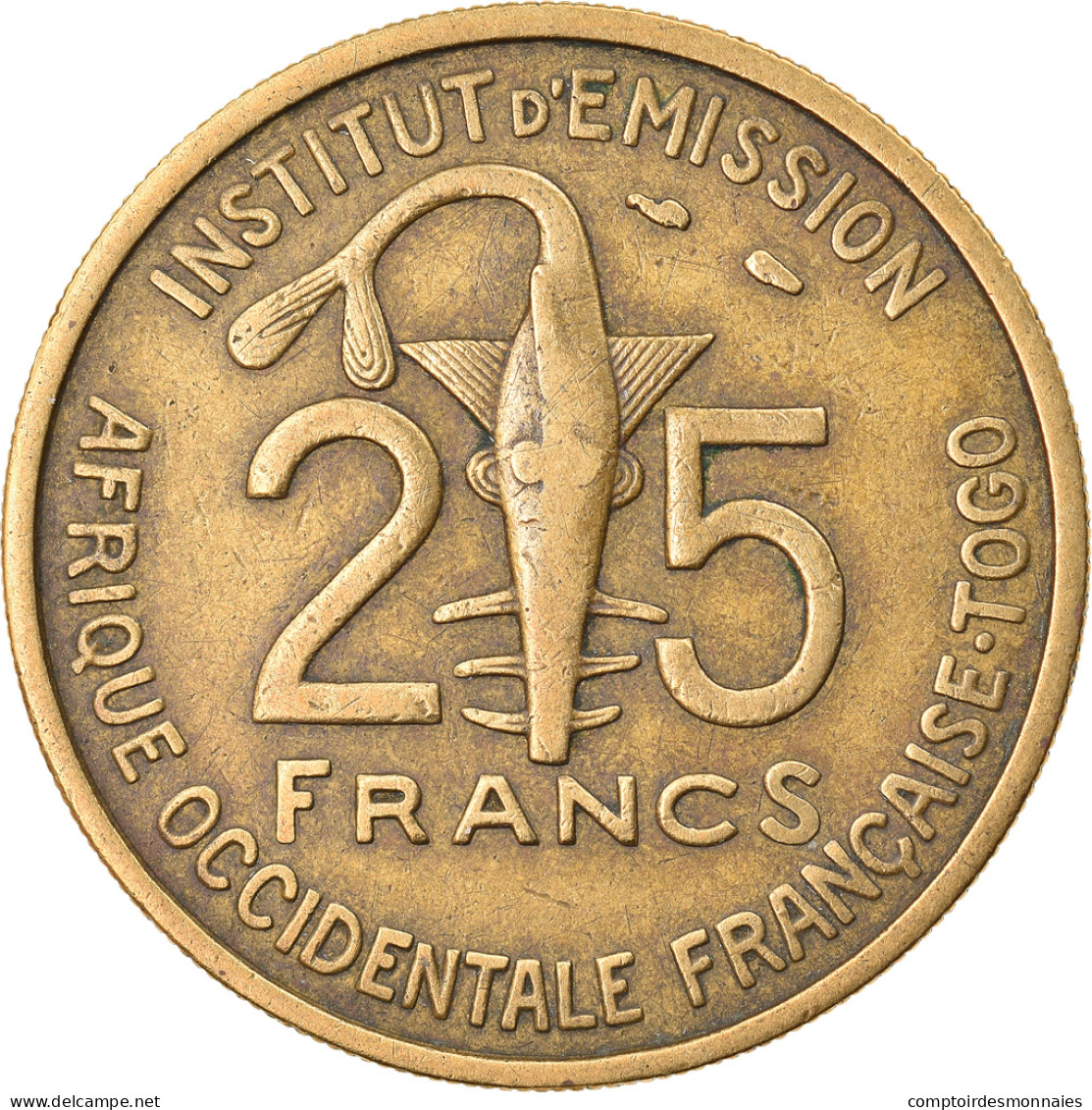 Monnaie, French West Africa, 25 Francs, 1957, Paris, TTB, Aluminum-Bronze, KM:9 - Ivory Coast