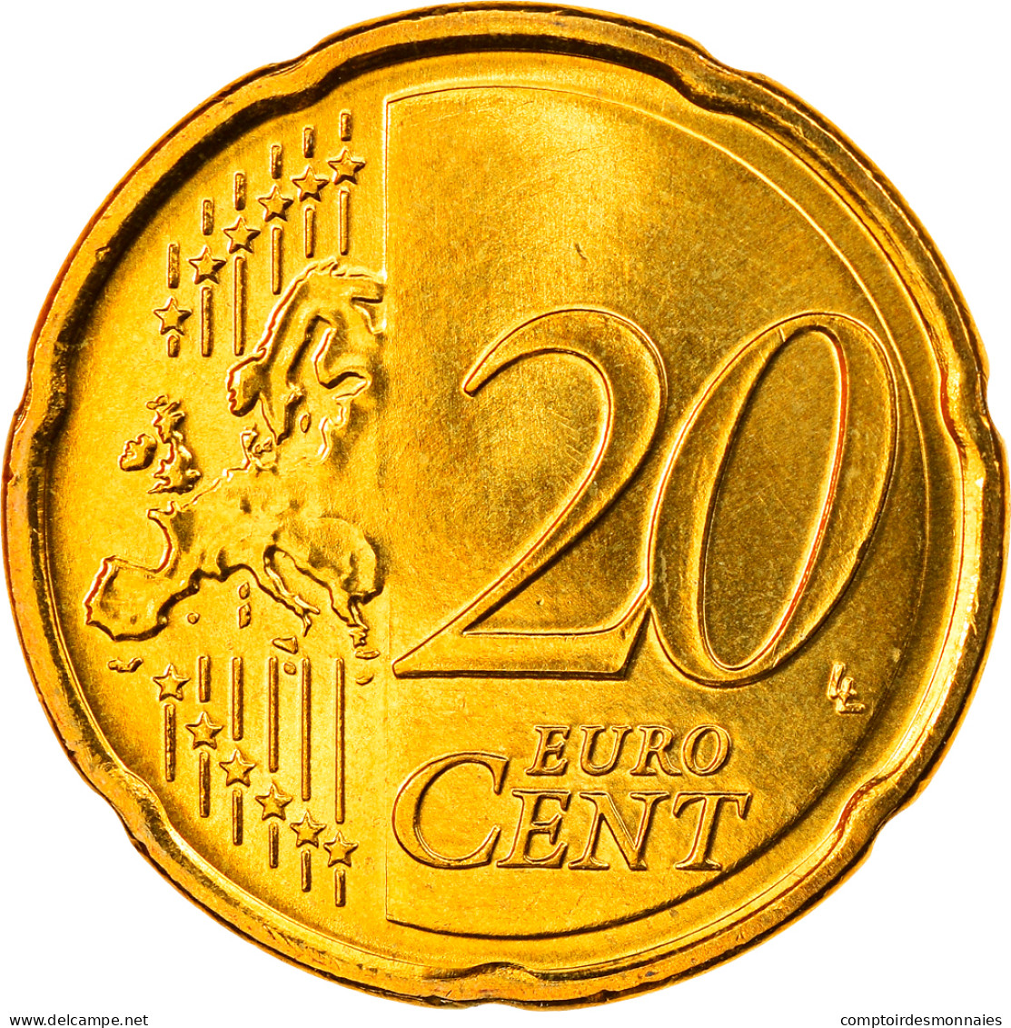 Grèce, 20 Euro Cent, 2010, FDC, Laiton, KM:212 - Grèce