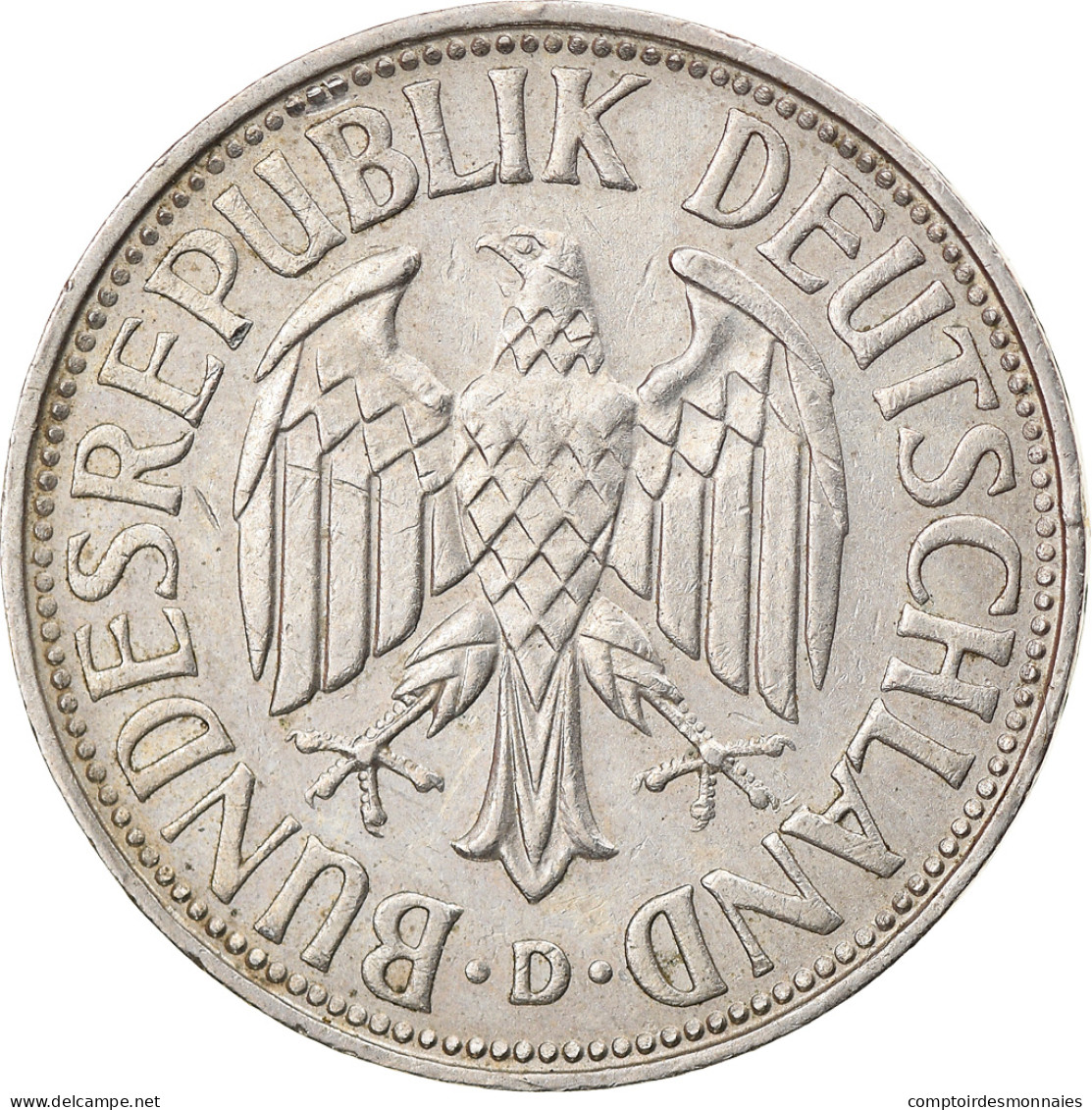 Monnaie, République Fédérale Allemande, Mark, 1961, Munich, TTB - 1 Mark