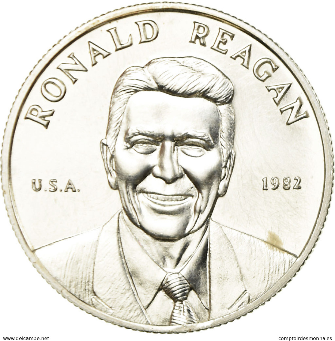 United States Of America, Médaille, Ronald Reagan, Président Des Etats-Unis - Andere & Zonder Classificatie