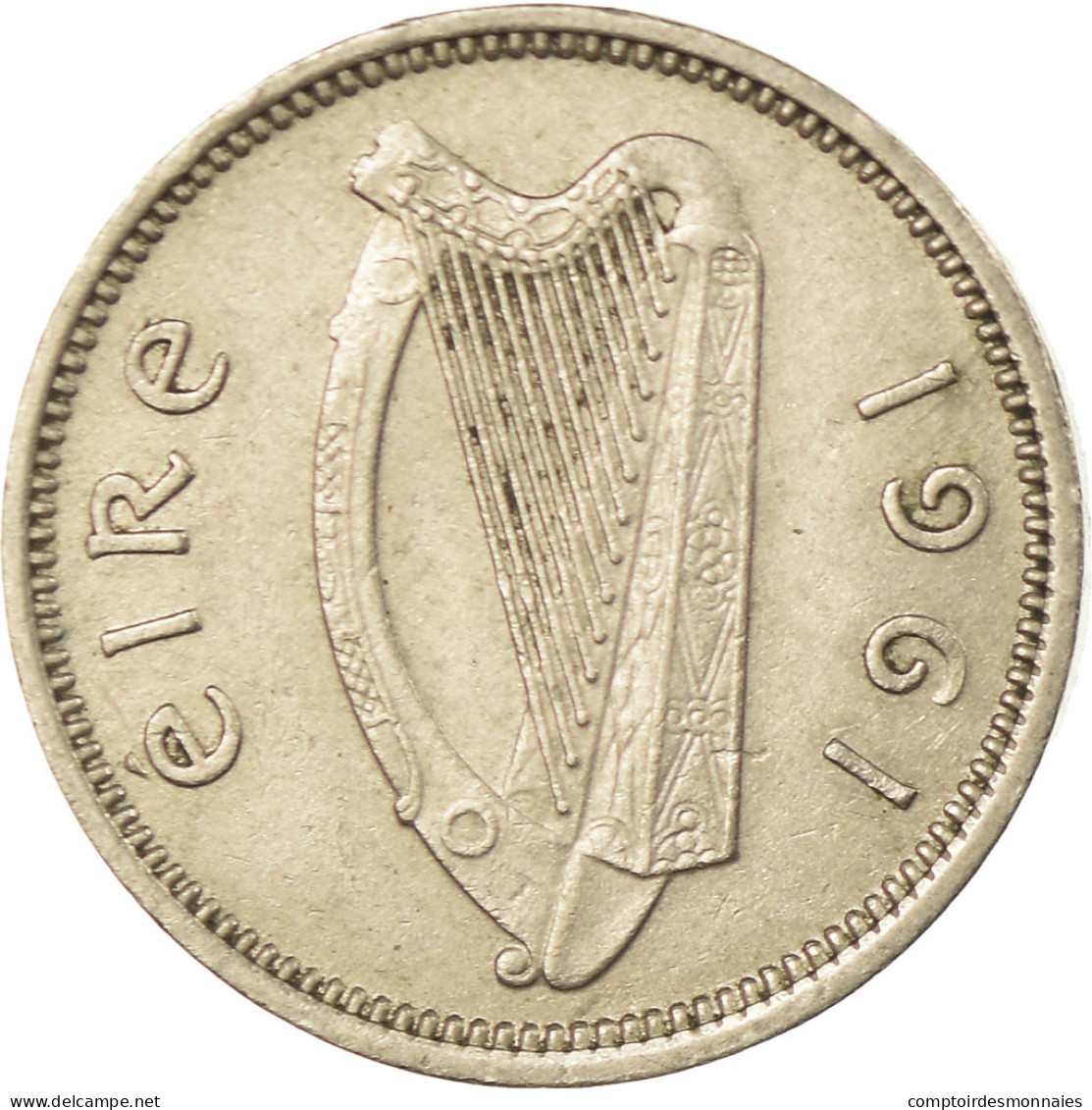 Monnaie, IRELAND REPUBLIC, 3 Pence, 1961, TTB, Copper-nickel, KM:12a - Irland