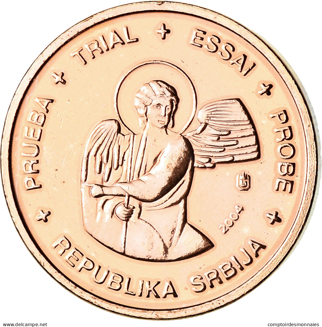 Serbie, 2 Euro Cent, 2004, Unofficial Private Coin, SPL, Copper Plated Steel - Privatentwürfe