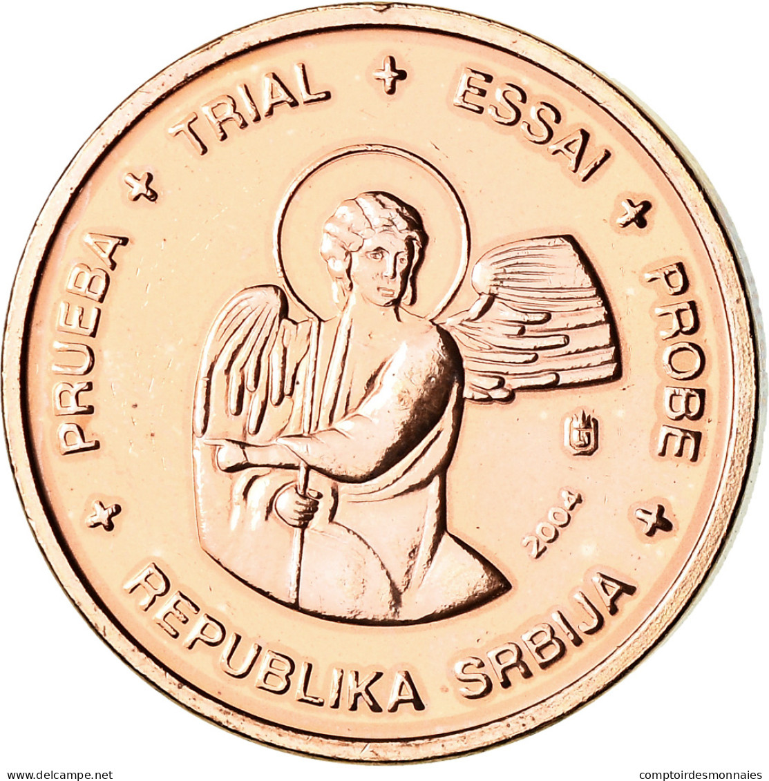 Serbie, 2 Euro Cent, 2004, Unofficial Private Coin, SPL, Copper Plated Steel - Pruebas Privadas