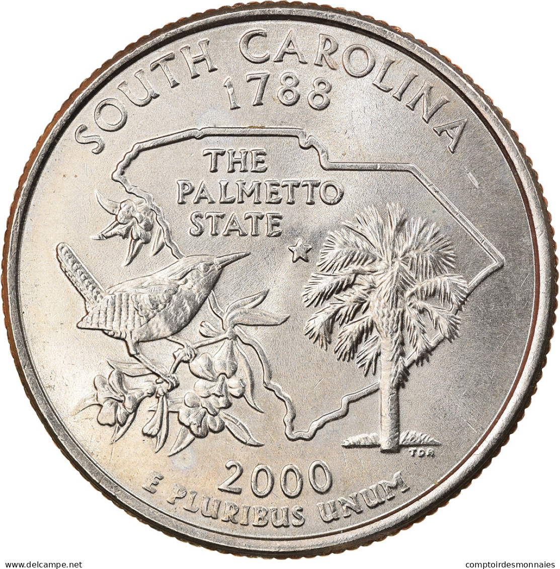 Monnaie, États-Unis, Quarter, 2000, U.S. Mint, Denver, SUP, Copper-Nickel Clad - Coloniali