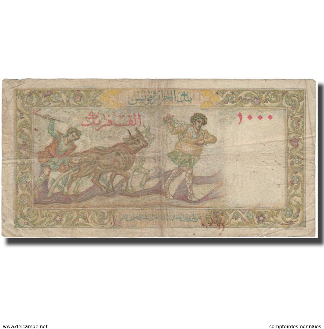 Billet, Algeria, 1000 Francs, 1954, 1954-03-03, KM:107b, TB - Algerien
