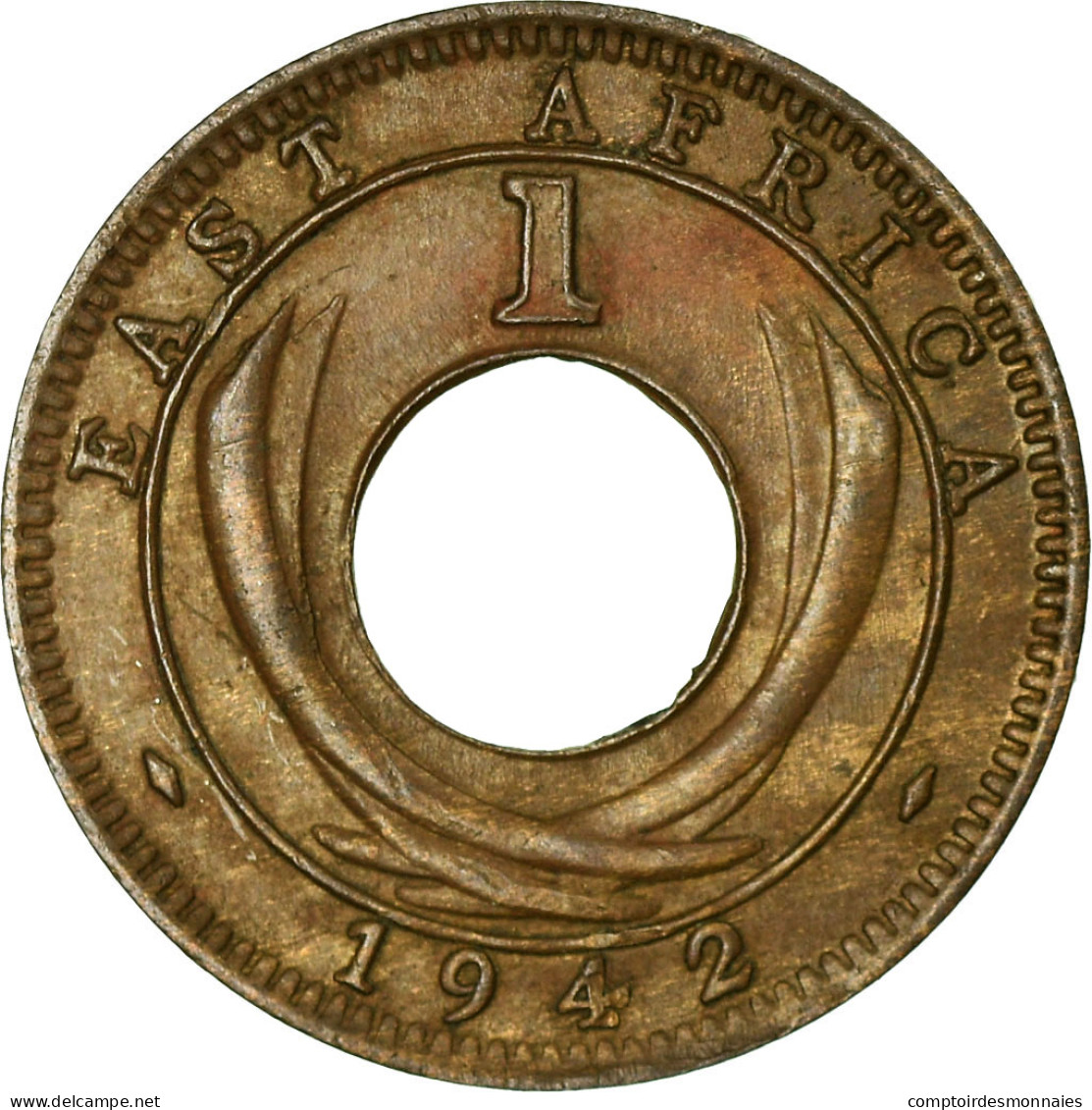 Monnaie, EAST AFRICA, George VI, Cent, 1942, TTB, Bronze, KM:29 - Britische Kolonie