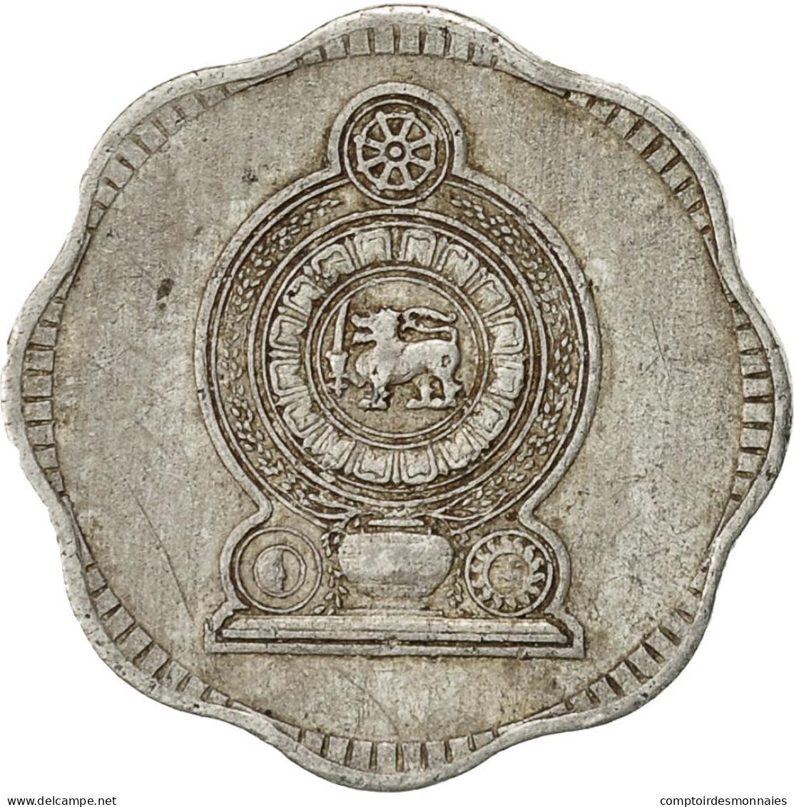 Monnaie, Sri Lanka, 2 Cents, 1975, TTB, Aluminium, KM:138 - Sri Lanka