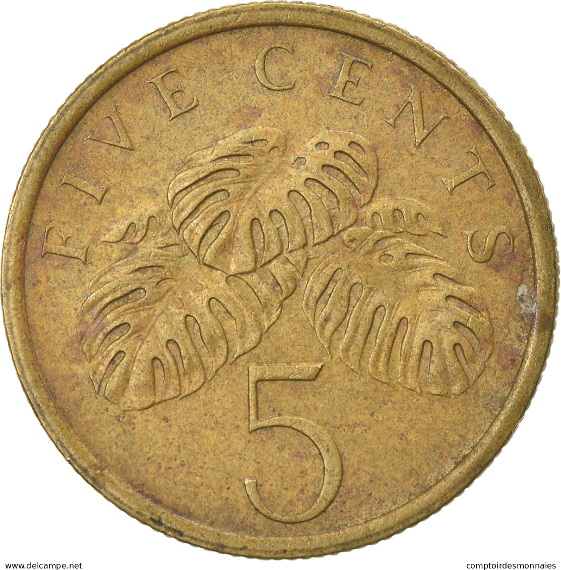 Monnaie, Singapour, 5 Cents, 1986, British Royal Mint, TB+, Aluminum-Bronze - Singapour