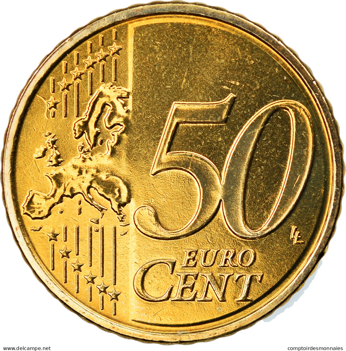 Chypre, 50 Euro Cent, 2014, SPL, Laiton, KM:New - Chipre