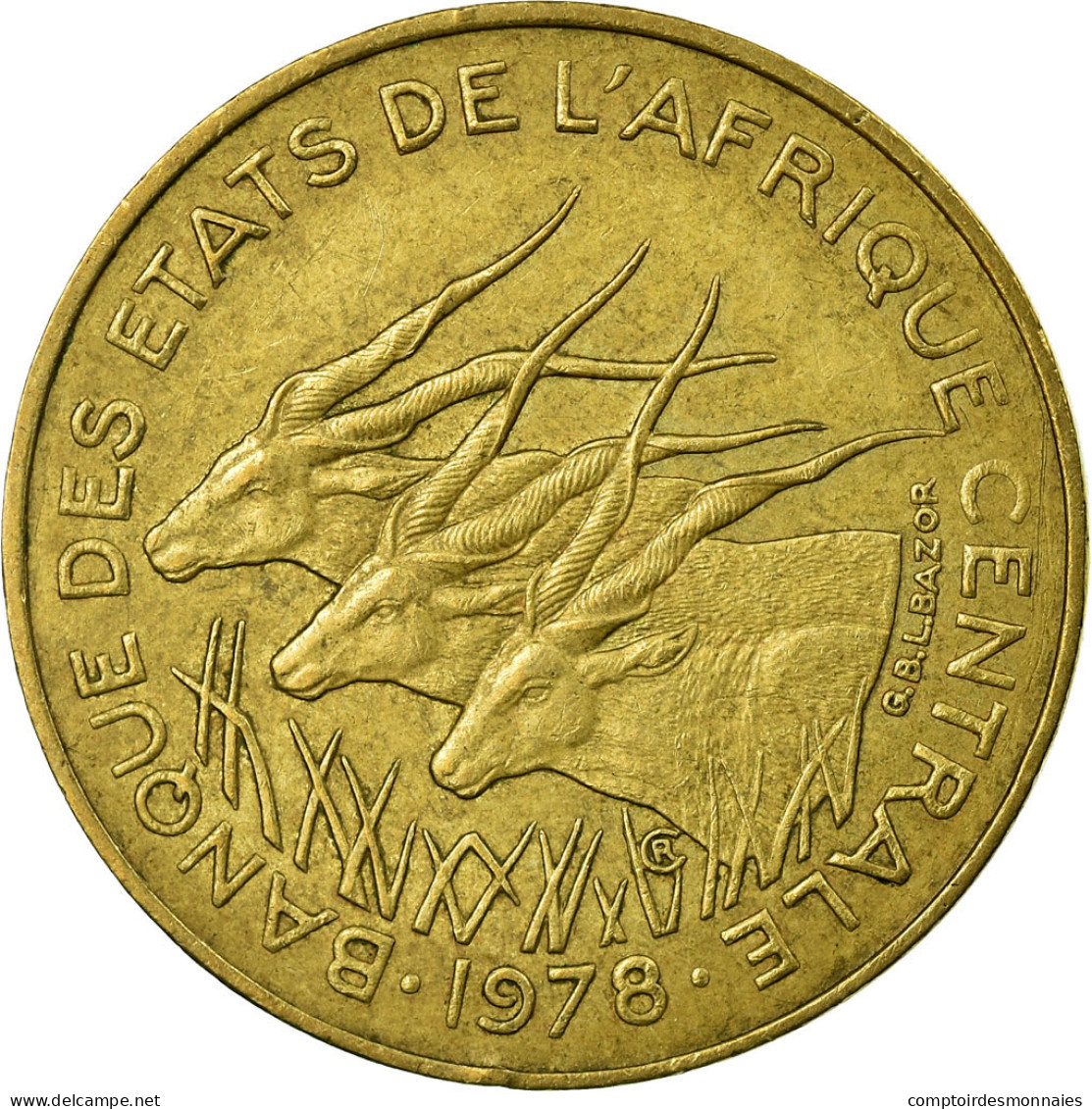 Monnaie, États De L'Afrique Centrale, 10 Francs, 1978, Paris, TTB - República Centroafricana