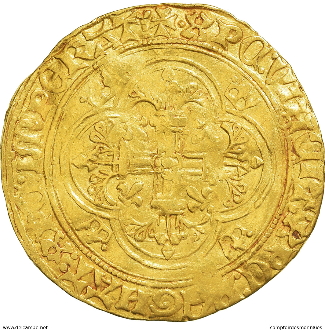 Monnaie, France, Charles VII, Royal D'or, 1431, Tours, TTB, Or, Duplessy:455A - 1422-1461 Charles VII Le Victorieux