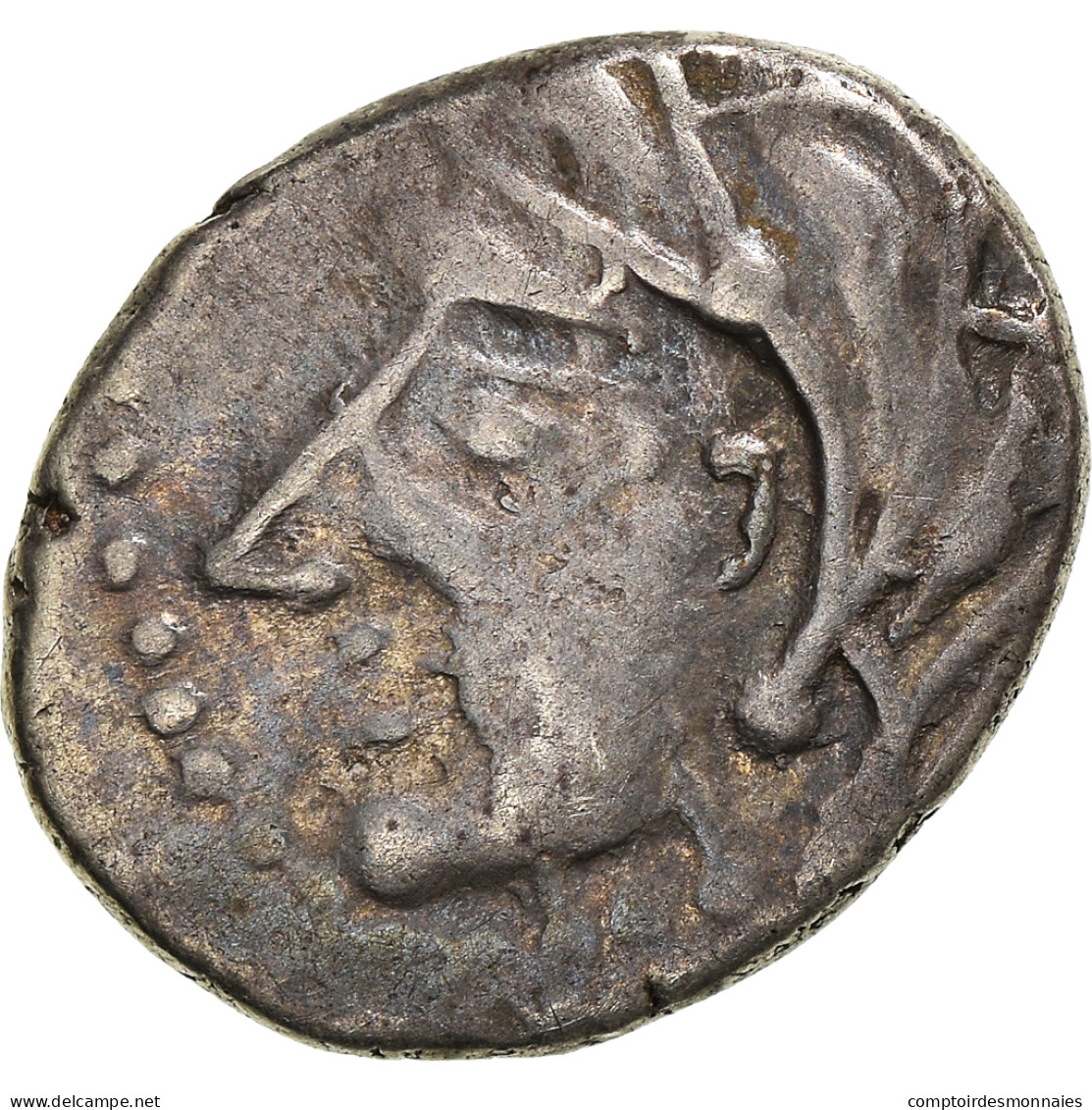 Monnaie, Bituriges, Denier Au Sanglier Et à La Croix, 1st Century BC, TTB+ - Gauloises