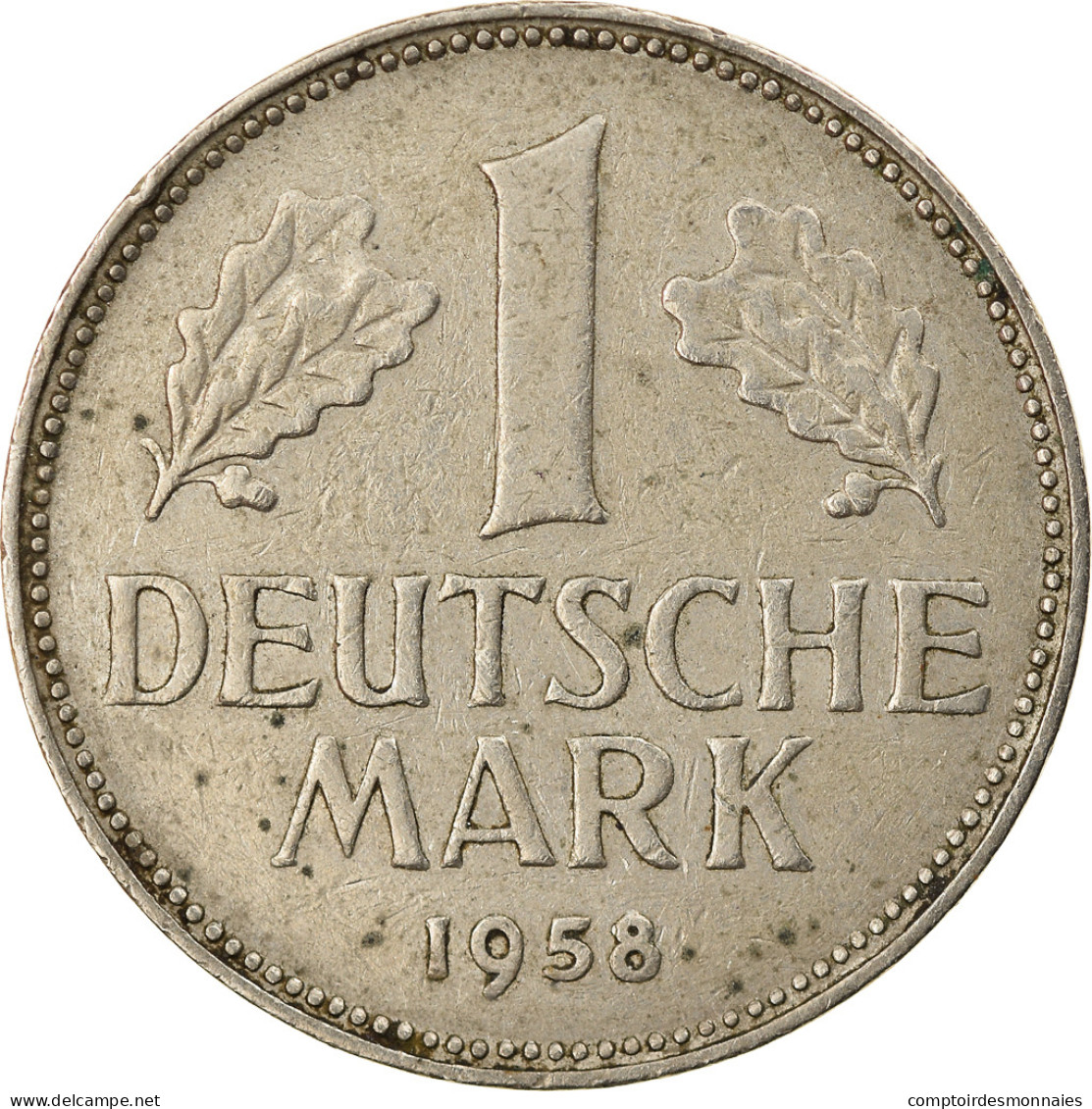 Monnaie, République Fédérale Allemande, Mark, 1958, Munich, TTB - 1 Mark