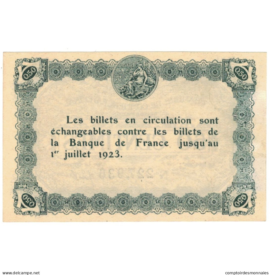France, Epinal, 50 Centimes, 1921, SUP+, Pirot:56-12 - Handelskammer