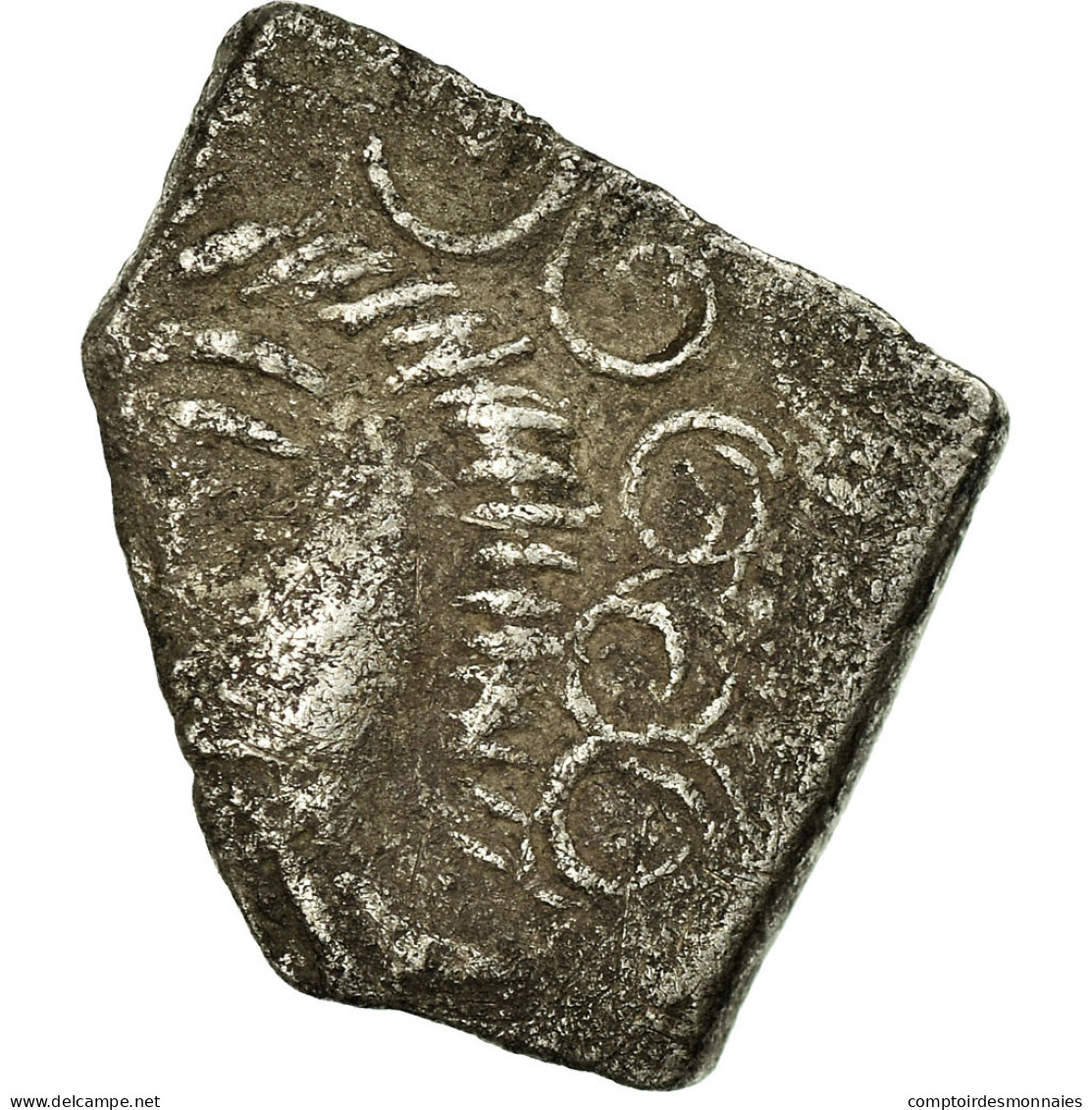 Ruteni, Drachme Aux Feuilles Aquatiques, 2nd-1st Century BC, Argent, TB+ - Gauloises