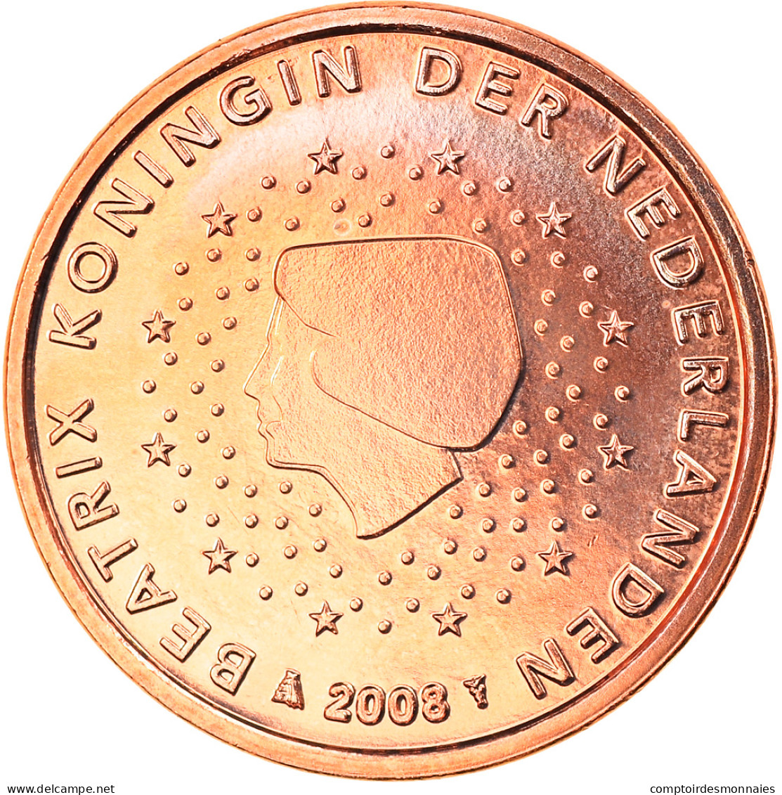 Pays-Bas, Euro Cent, 2008, Utrecht, FDC, Copper Plated Steel, KM:234 - Nederland