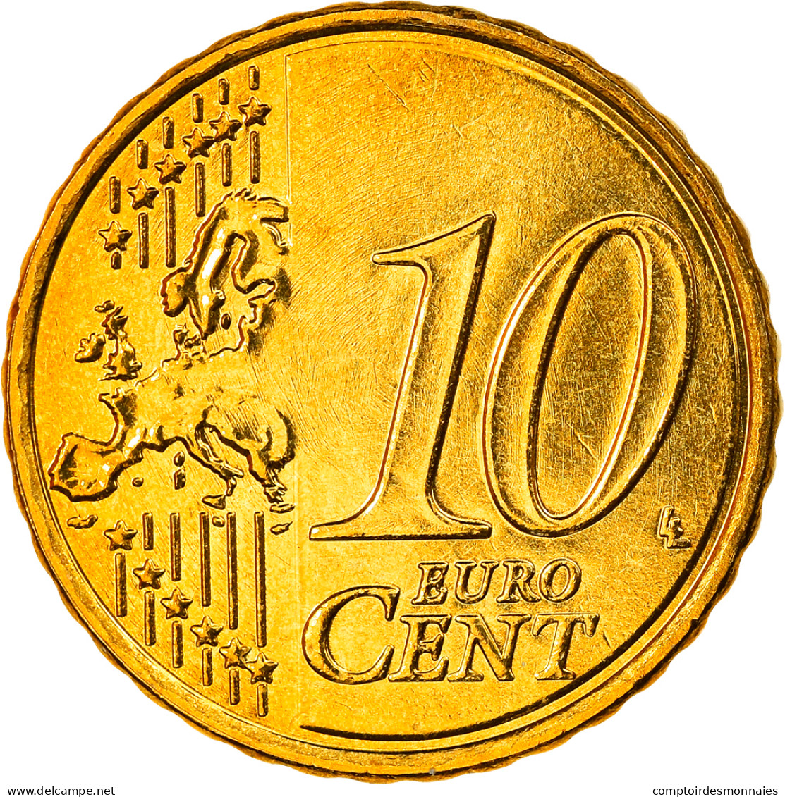 Grèce, 10 Euro Cent, 2007, Athènes, FDC, Laiton, KM:211 - Grèce