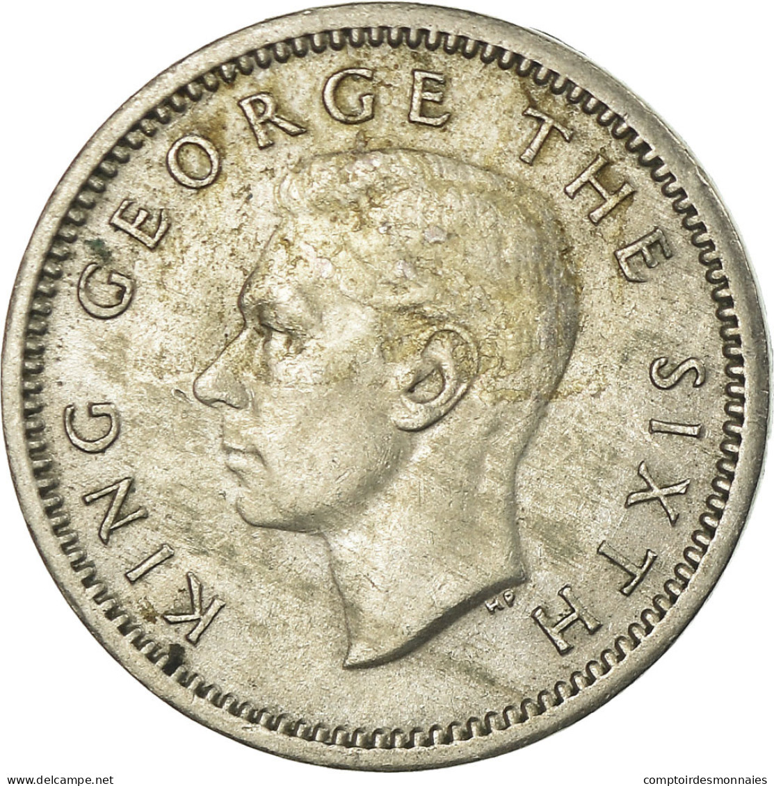 Monnaie, Nouvelle-Zélande, George VI, 3 Pence, 1952, TTB, Copper-nickel, KM:15 - Neuseeland