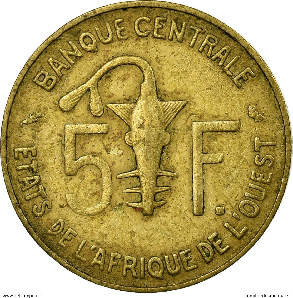 Monnaie, West African States, 5 Francs, 1972, Paris, TB+ - Ivory Coast