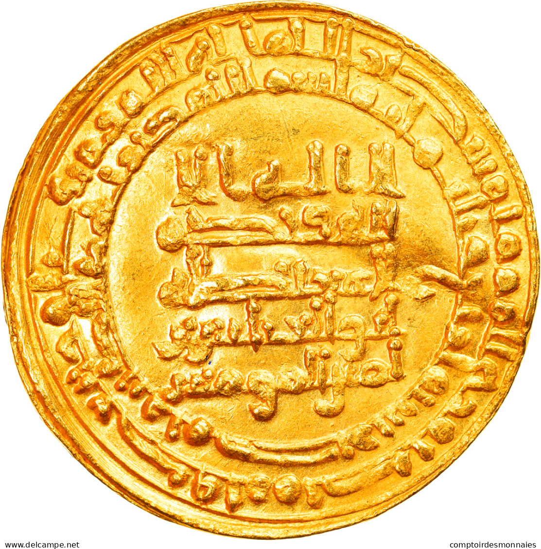 Monnaie, Abbasid Caliphate, Al-Muqtadir, Dinar, AH 304 (916/917), Misr, SUP, Or - Islámicas