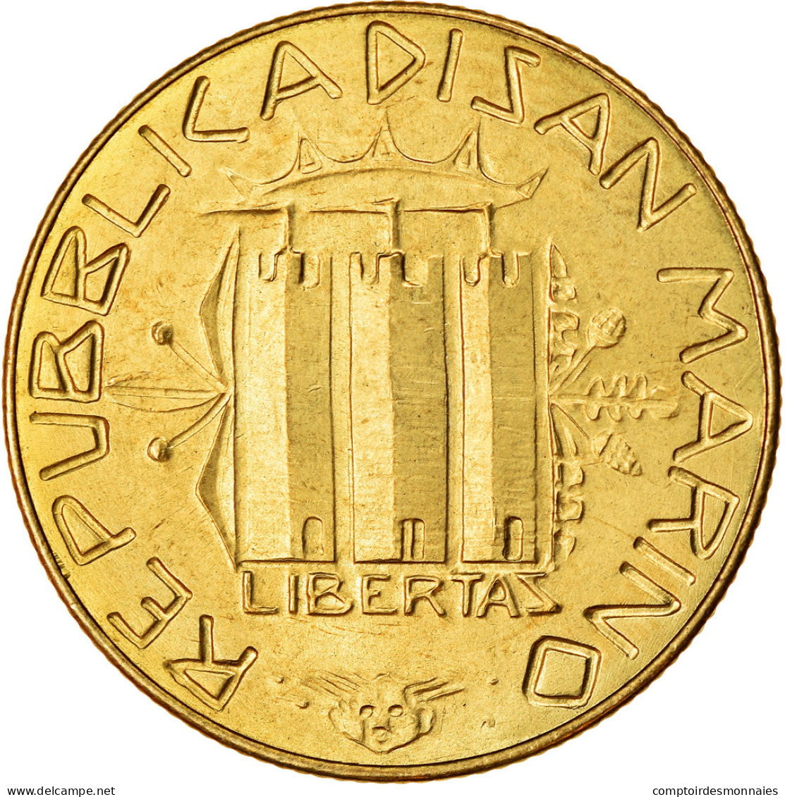 Monnaie, San Marino, 200 Lire, 1985, Rome, TTB+, Aluminum-Bronze, KM:180 - San Marino