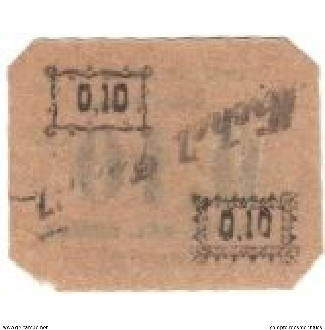 Billet, Algeria, 10 Centimes, Syndicat Des Communes, 1916, 1916-05-01, TTB - Algerije