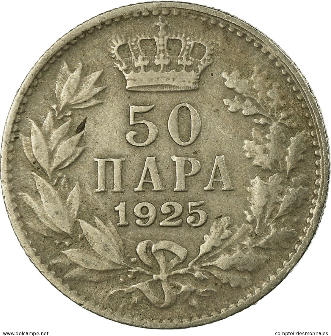 Monnaie, Yougoslavie, Alexander I, 50 Para, 1925, TB+, Nickel-Bronze, KM:4 - Yougoslavie