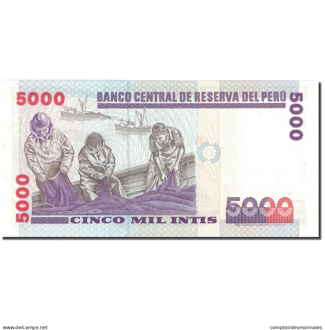 Billet, Pérou, 5000 Intis, 1988, 1988-06-28, KM:137, NEUF - Perú