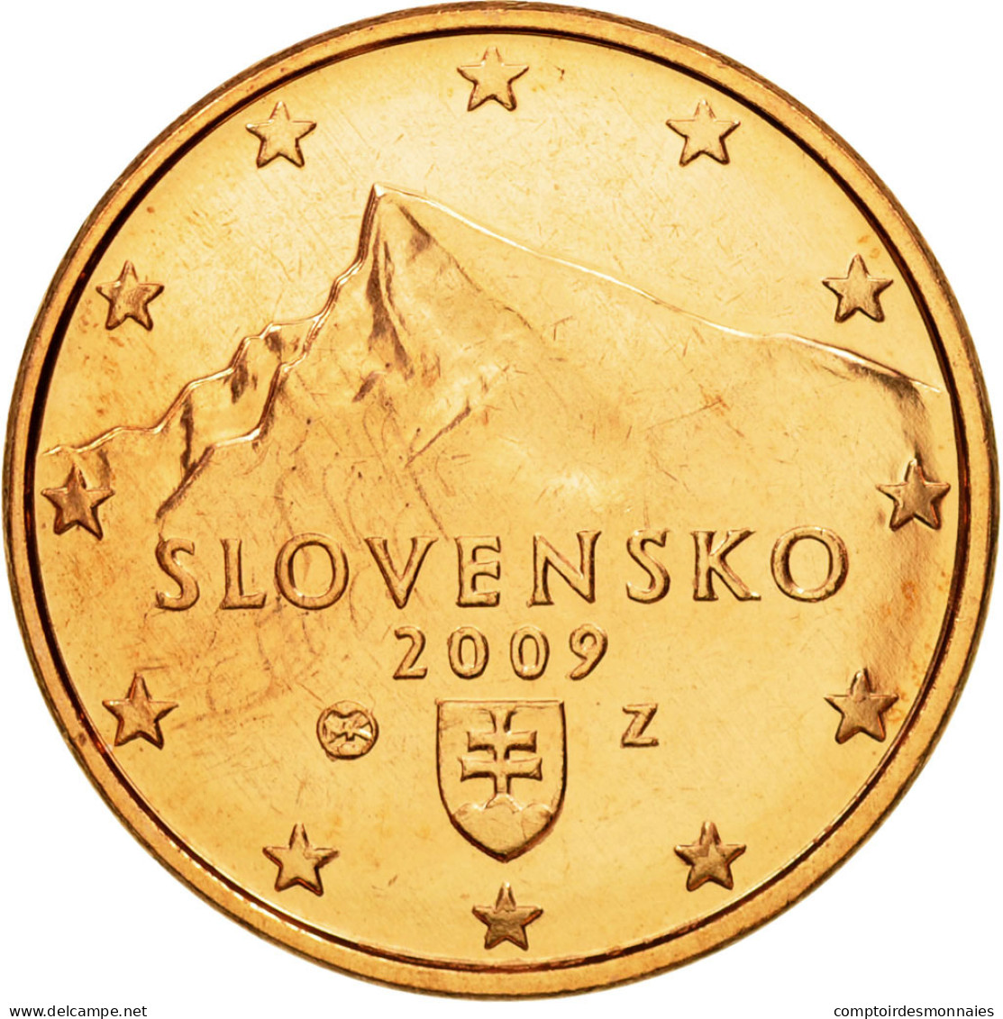 Slovaquie, 5 Euro Cent, 2009, FDC, Copper Plated Steel, KM:97 - Slowakije