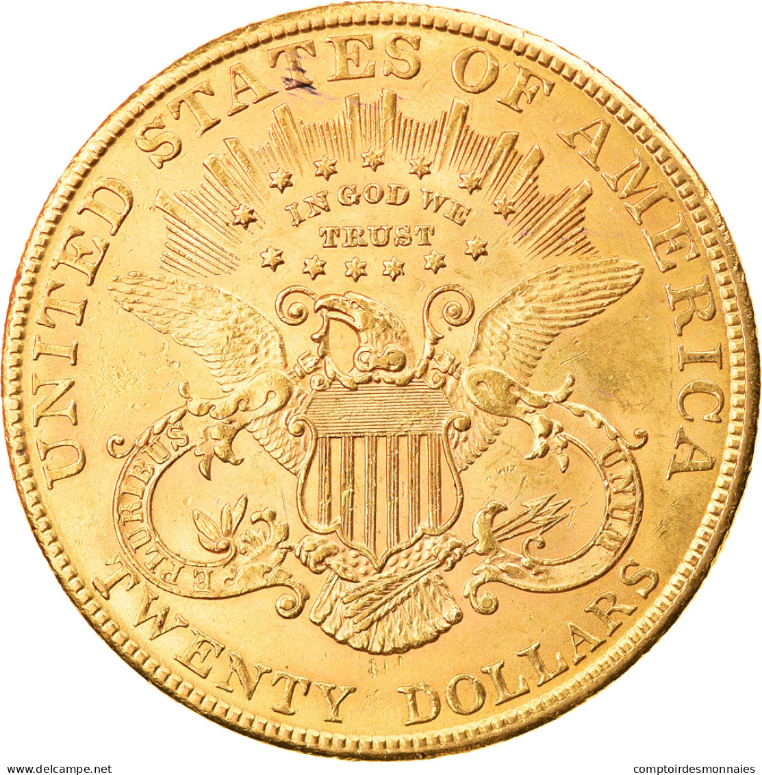 Monnaie, États-Unis, Liberty Head, $20, Double Eagle, 1907, U.S. Mint - 20$ - Double Eagle - 1877-1901: Coronet Head